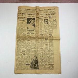 Vintage Liverpool Echo And Evening Express Newspaper July 1965 Wilson Defeat